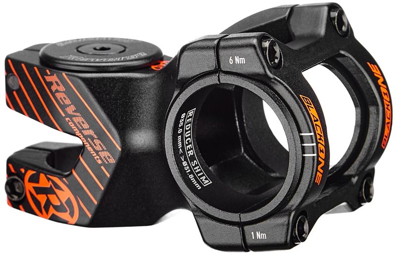 Reverse Black ONE D-2 Stem Ø31,8/35mm Black/Fox Orange