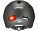 Uvex Rush Visor Sykkelhjelm Dark Silver Mat