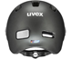 Uvex Rush Visor Sykkelhjelm Dark Silver Mat