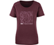 IXS Naisten pyöräilypaita Flow Contour SS Tech Tee Women Raisin