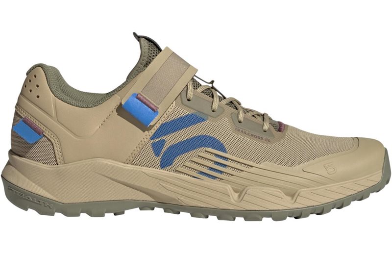 adidas Five Ten 5.10 Trailcross Clip-In MTB Shoes Men Beige Tone/Blue Rush/Orbit Green