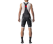 Castelli Pyöräilyshortsit Competizione Kit Bib Shorts Men Black/Silver Gray