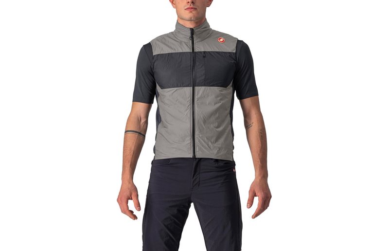 Castelli Unlimited Puffy Vest Men Nickel Gray/Dark Gray