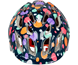 Pyöräilykypärä Kali Chakra Lighted Confetti Helmet Kids Gloss Teal