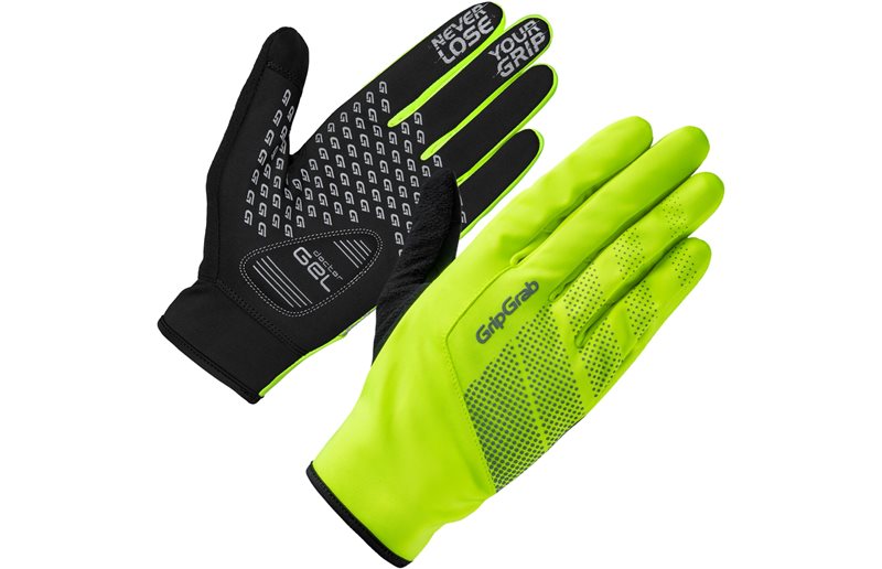 Pyöräilyhanskat GripGrab RIDE Windproof Midseason Yellow Hi-Vis