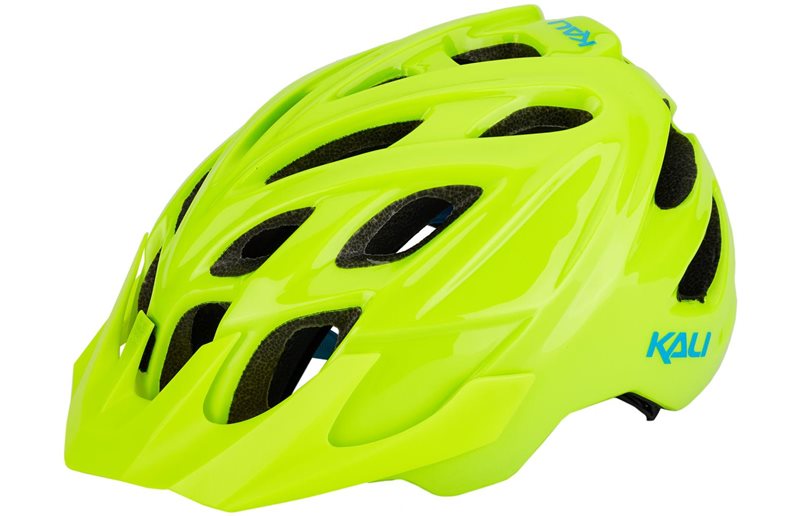 Kali Chakra Sld Sykkelhjelm Youth Gloss Neon Yellow