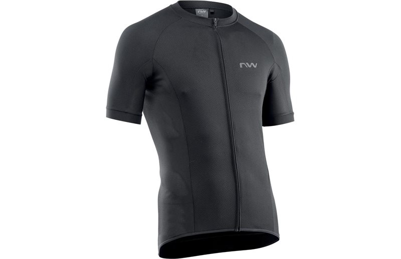 Northwave Pyöräilypaita Force Full Zip Short Sleeve Jersey Men Black