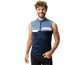 VAUDE Pyöräilypaita Posta Full-Zip Sleeveless Tricot Men Blue Gray