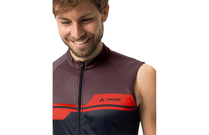 VAUDE Pyöräilypaita Posta Full-Zip Sleeveless Tricot Men Dark Oak
