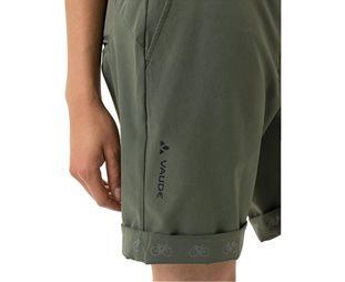VAUDE Naisten pyöräilyshortsit Cyclist Shorts Women Khaki