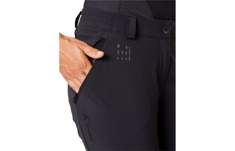 VAUDE Naisten pyöräilyhousut Yaras Zip-Off Pants Women Black