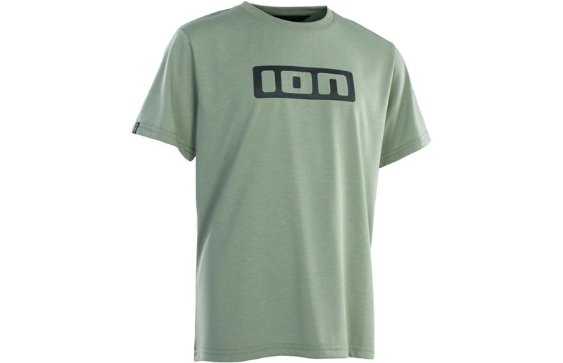 ION Logo DR Short-Sleeved Jersey Kids Sea/Grass