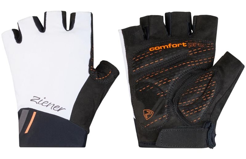 Ziener Caitilin Bike Gloves Women White/New Orange