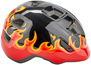 MET Hooray Helmet Kids Black Flames/Glossy