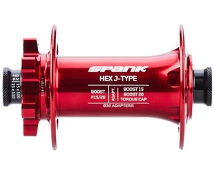 Spank Hex Front Hub 15/20x110mm Red
