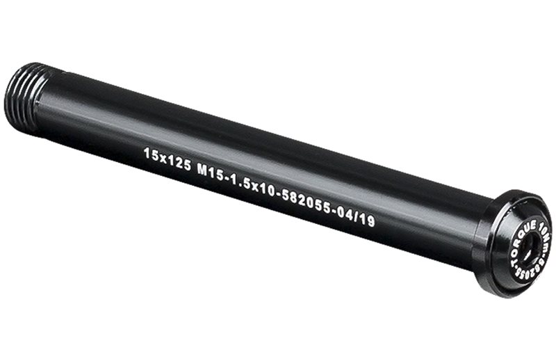Skewer Bontrager Thru 15 x 139mm Aksellængde Sort Front