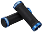 Spank Spoon Grom Lock-On Grips with Plastic End Plug Kids Black/Blue
