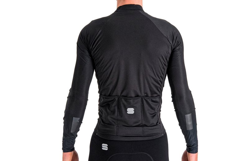 Sportful Pyöräilypaita Bodyfit Pro LS Jersey Men Black Galaxy Blue