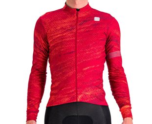 Sportful Cliff Supergiara LS Thermal Jersey Men Red Rumba Pompelmo Red Wine