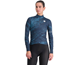 Sportful Naisten pyöräilypaita Cliff Supergiara LS Thermal Jersey Women Galaxy Blue Berry Blue Black