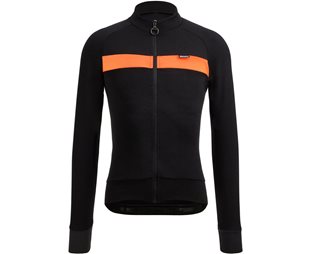 Santini Adapt Wool Thermal Jersey Men Orange