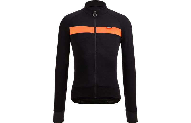 Santini Adapt Wool Thermal Jersey Men Orange