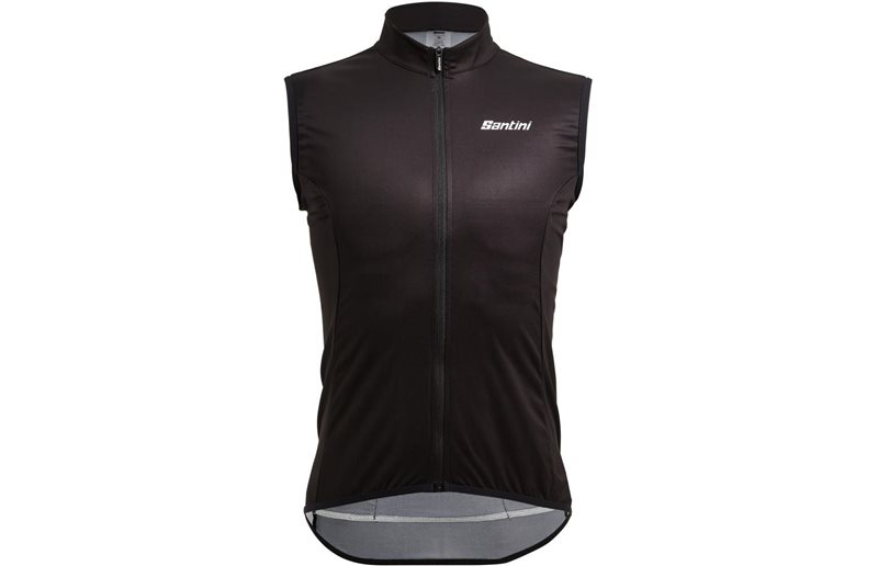 Santini Nebula Wind Vest with Back Pockets Men Black