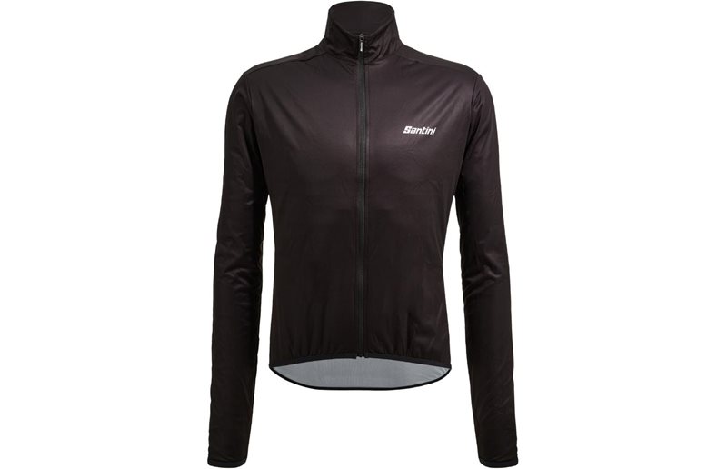 Santini Nebula Windbreaker with Back Pockets Men Black