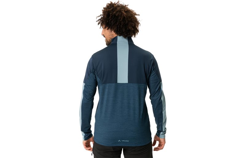 VAUDE Pyöräilypaita All Year Moab Full-Zip T-shirt Men Dark Sea Uni