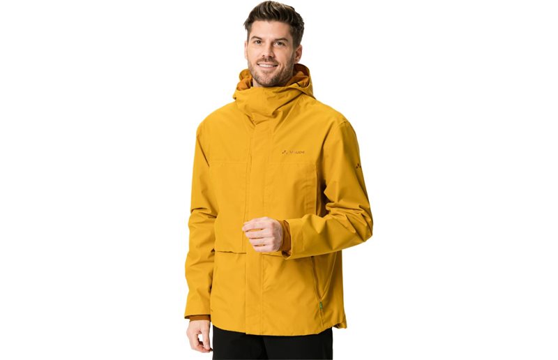 VAUDE Pyöräilytakki Comyou Pro Rain Jacket Men Burnt Yellow