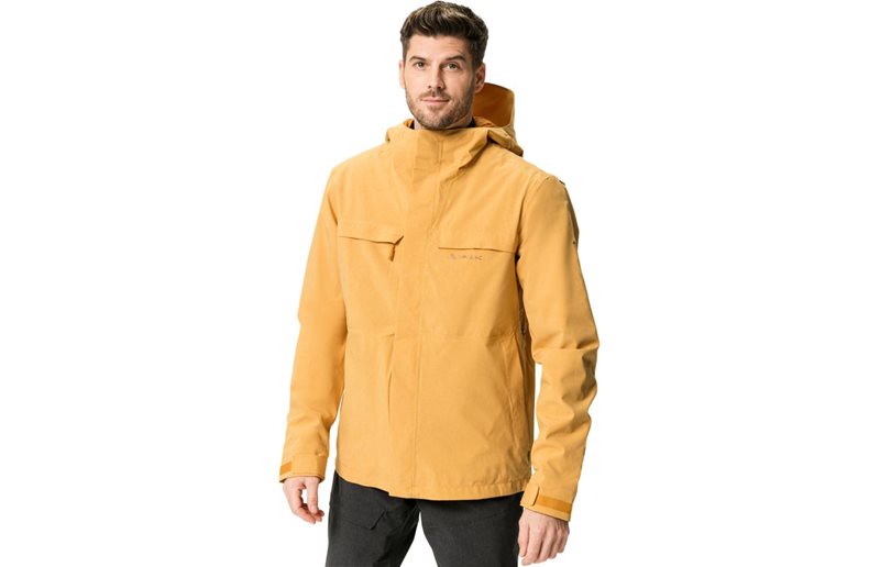 VAUDE Pyöräilytakki Yaras Warm Rain Jacket Men Burnt Yellow