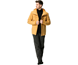 VAUDE Pyöräilytakki Yaras Warm Rain Jacket Men Burnt Yellow