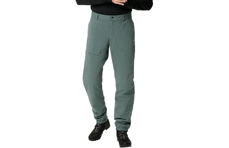 VAUDE Pyöräilyhousut Yaras Warm Rain Pants Men Dusty Forest