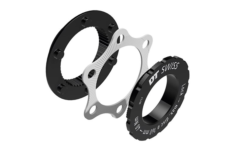 Adapter DT Swiss centerlock-nav til IS 6-bolte bremseskive