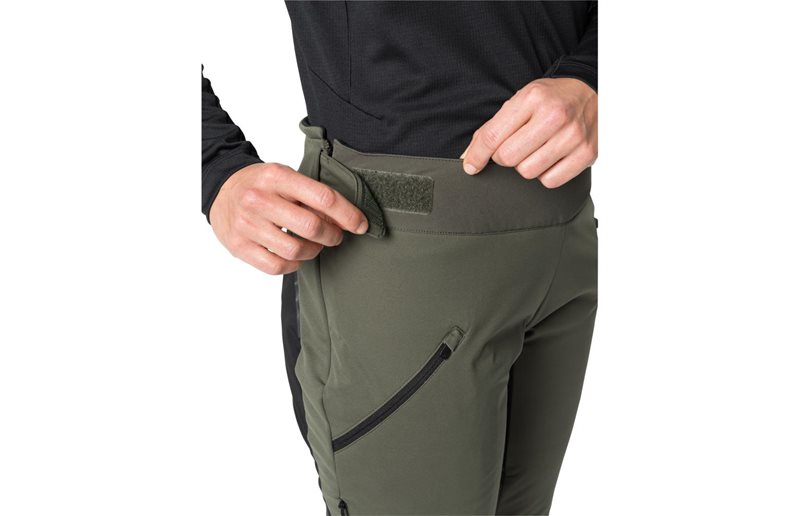 VAUDE Naisten pyöräilyhousut Minaki Pants Women Khaki