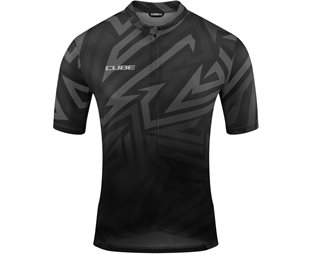 Cube ATX Cmpt Full-Zip SS Jersey Men Blackngrey