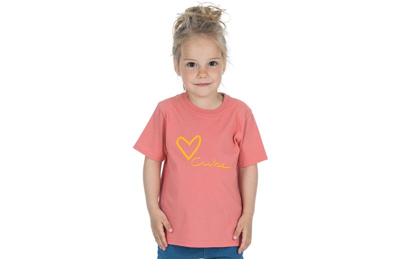 Cube Lasten pyöräilypaita Rookie Bicycle Love Organic T-shirt Kids