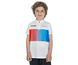 Cube Lasten pyöräilypaita Teamline Rookie SS Jersey Kids Whitenbluenred