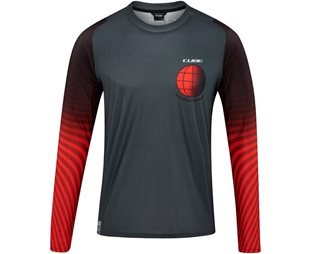 Cube Vertex Crew Neck LS Jersey Men Greynred