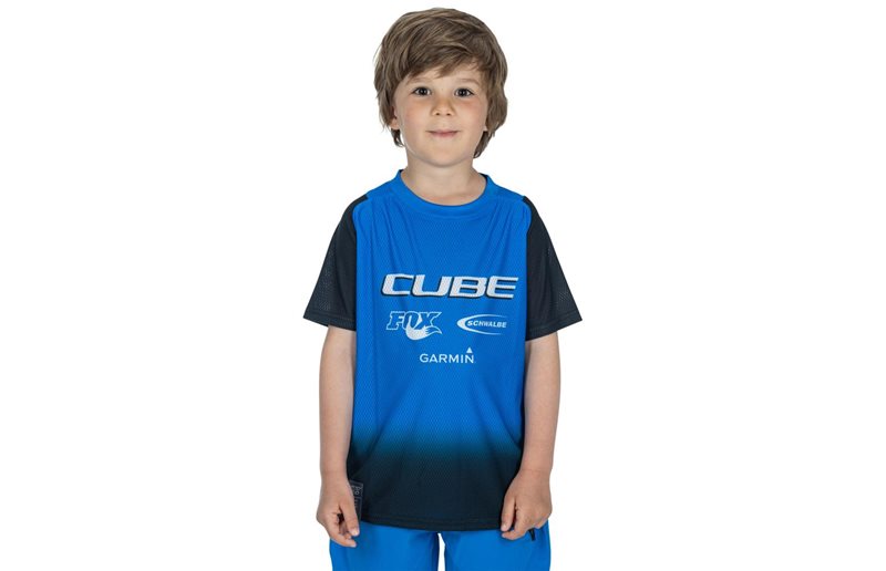 Cube Lasten pyöräilypaita Vertex Rookie X Actionteam SS Jersey Kids