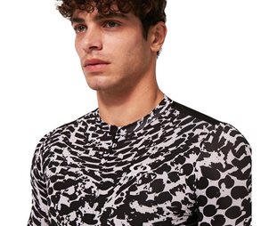 Oakley Pyöräilypaita Endurance Dazzle Camo SS Jersey Men Abstract Black/Grey