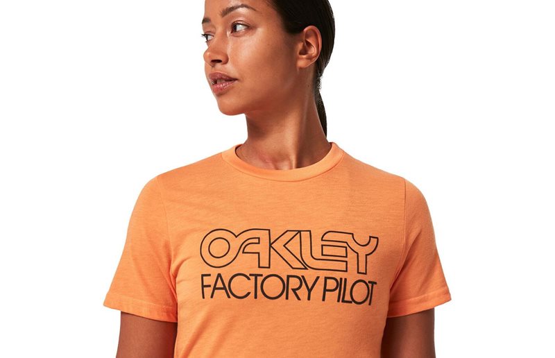 Oakley Naisten pyöräilypaita Factory Pilot Tee Women Soft Orange