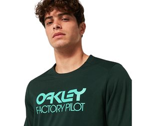 Oakley Pyöräilypaita Factory Pilot MTB SS Jersey Men Hunter Green Helmet