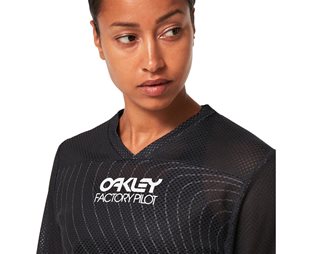 Oakley Naisten pyöräilypaita Factory Pilot RC LS Jersey Women Blackout