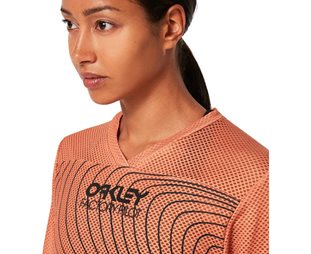 Oakley Naisten pyöräilypaita Factory Pilot RC LS Jersey Women Soft Orange