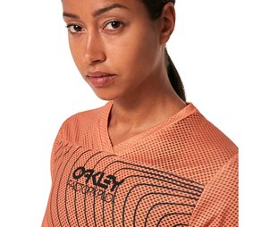 Oakley Naisten pyöräilypaita Factory Pilot RC SS Jersey Women Soft Orange