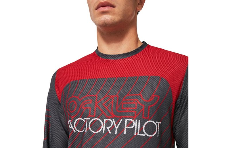 Oakley Pyöräilypaita Seeker '75 LS Jersey Men Uniform Grey