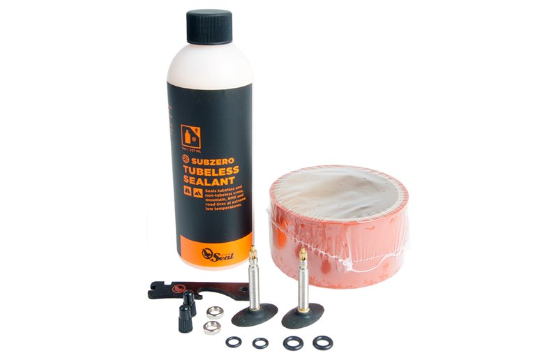 Orange Seal Tubeless Kit Tubeless Kit - Vanteennauha ja Subzero Tiiviste 45 mm
