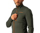 Castelli Pyöräilytakki Go Jacket Men Military Green/Fiery Red