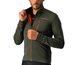Castelli Pyöräilytakki Go Jacket Men Military Green/Fiery Red